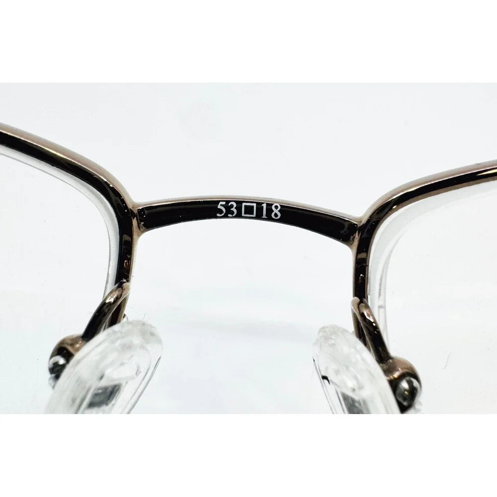 Oscar de la Renta Eyeglasses Brown Semi-Rimless Floral OSL706 234 53-18-135